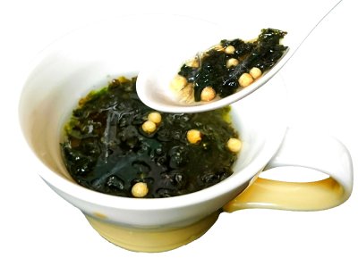 画像3:  お湯を注ぐだけで簡単に焼のりスープ　送料無料 あごだし仕立ての焼きのりスープ４８ｇ ✕5 袋   