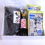 出雲そばセット（乾そば・包丁切り、 国産焼き海苔、あごの露）