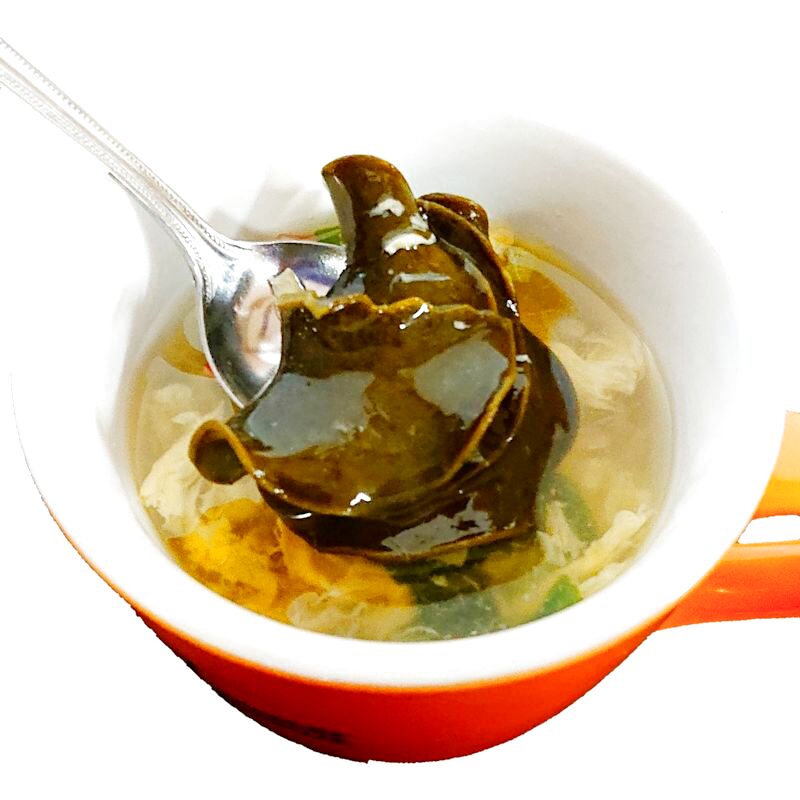 お湯を注げば出来上がり！　簡単　玉子スープ暑い時の塩分補給にも　めかぶ茶7０ｇ　約2０杯分