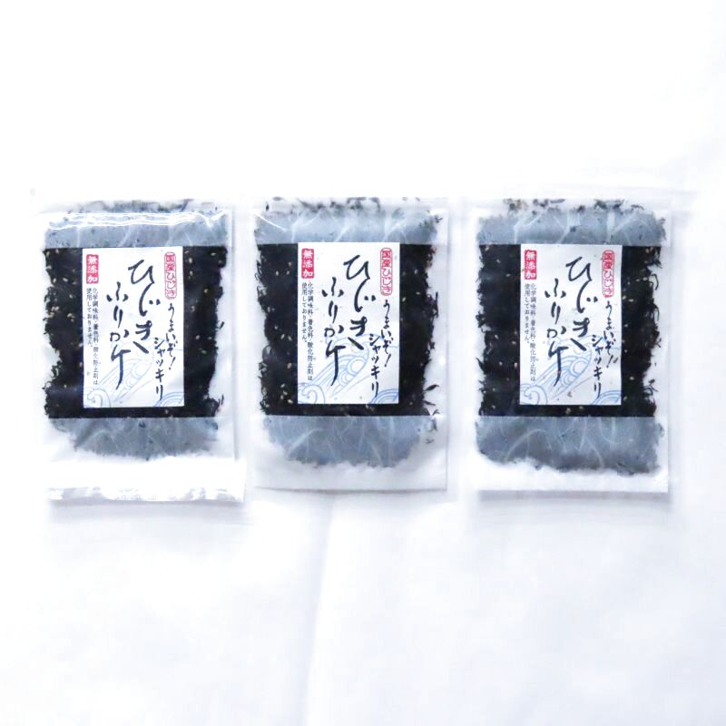 国産ひじき使用、化学調味料等無添加ひじきふりかけ50ｇ ソフトふりかけでしっとり美味しい ゴマ入り