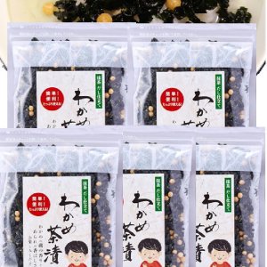 画像: わかめ茶漬け70g 5袋 味彩海道 抹茶のほのかな香りと、出汁が美味しいお茶漬け