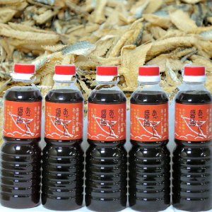画像: 味彩海道  あごだし醤油５００ｍl 5本 隠岐の島風お雑煮、お寿司、卵かけご飯、 天つゆ 、だし巻き卵 茶碗蒸し
