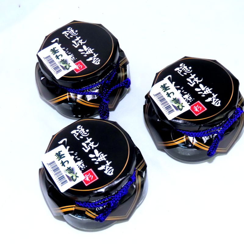画像1: 隠岐のり入佃煮（茎わさび）１２０ｇ3個 海苔と茎わさびのブレンドが絶品の佃煮 　　