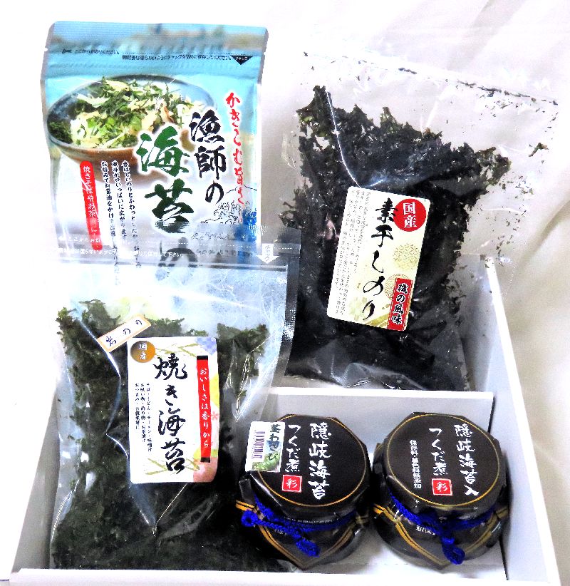 画像1: 隠岐の島からの贈り物 隠岐海苔入佃煮セット